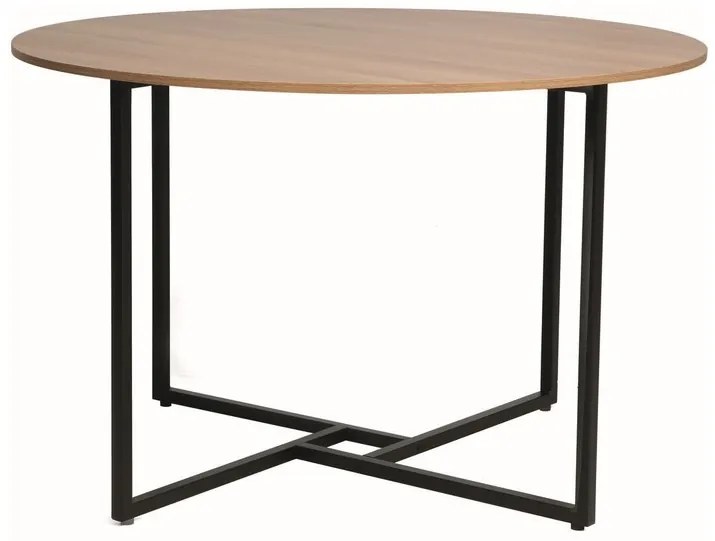 Masa rotunda Alto stejar/negru ø120/h76 cm
