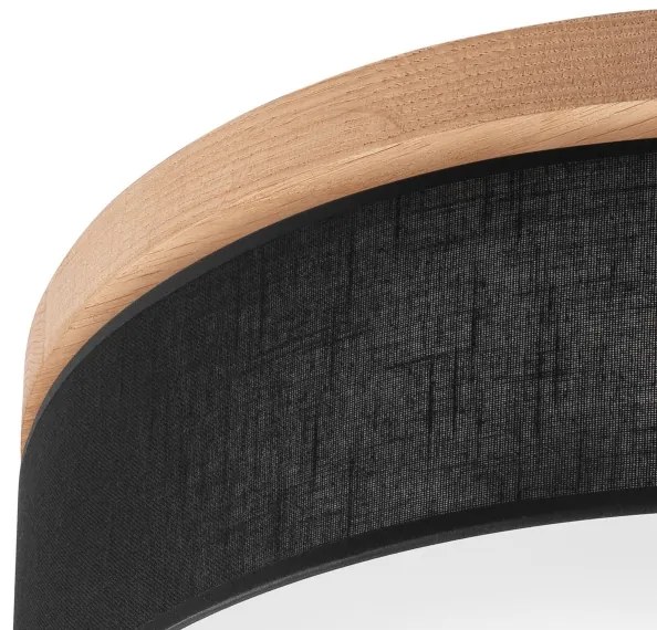 Plafonieră Brilagi BELLADONNA 3xE27/15W/230V d. 50 cm negru/stejar