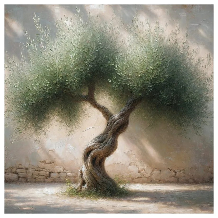 Tablou măslin bătrân în Mediterană