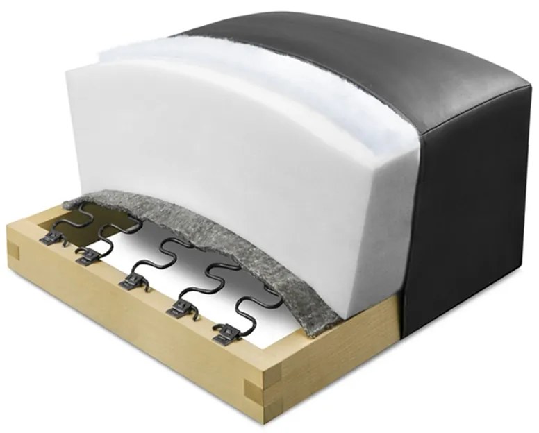 Canapea extensibilă cu funcție de dormit Taila - țesătură bej Loft 01 / picioare negre