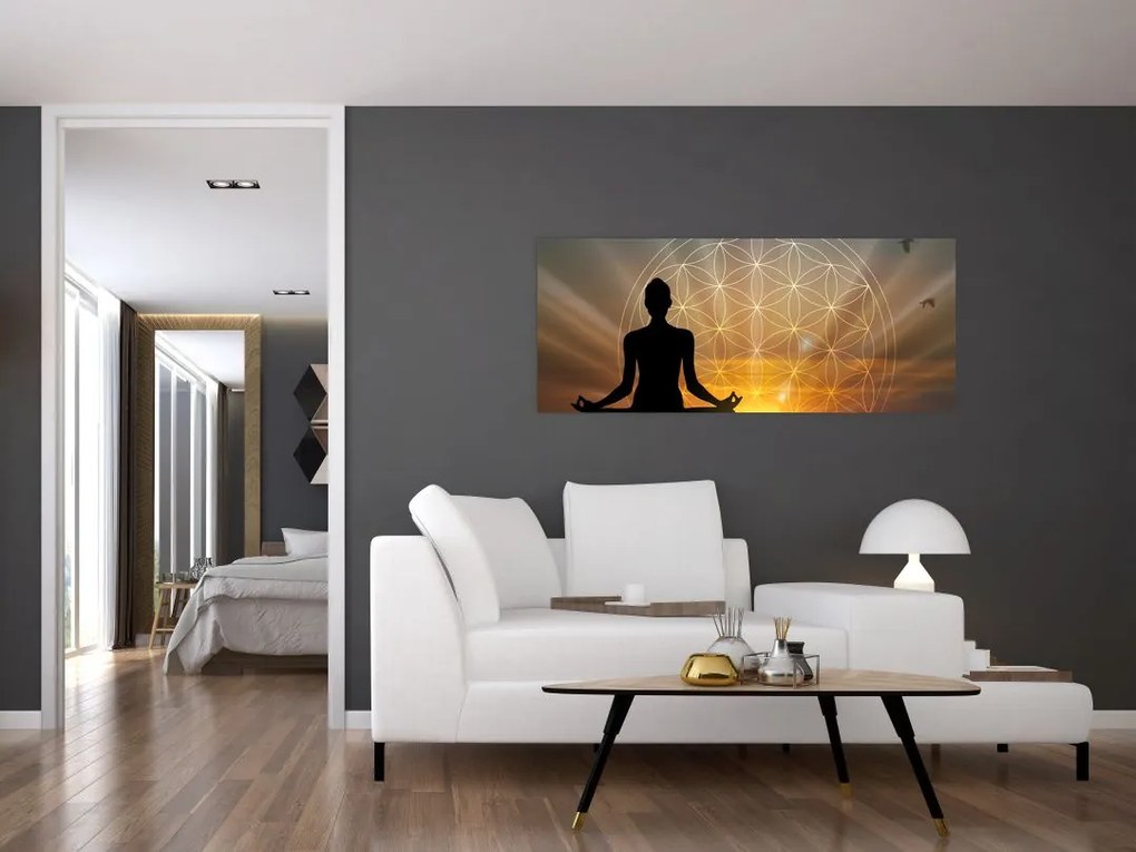 Tablou cu meditație (120x50 cm)