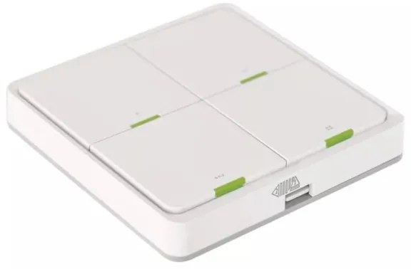 Comutator cu 4 butoane GoSmart Tuya alb