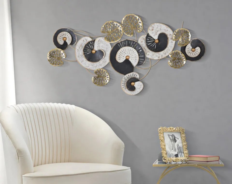 Panou decorativ multicolor din metal, 124,5x6x65 cm, Gloth Mauro Ferretti