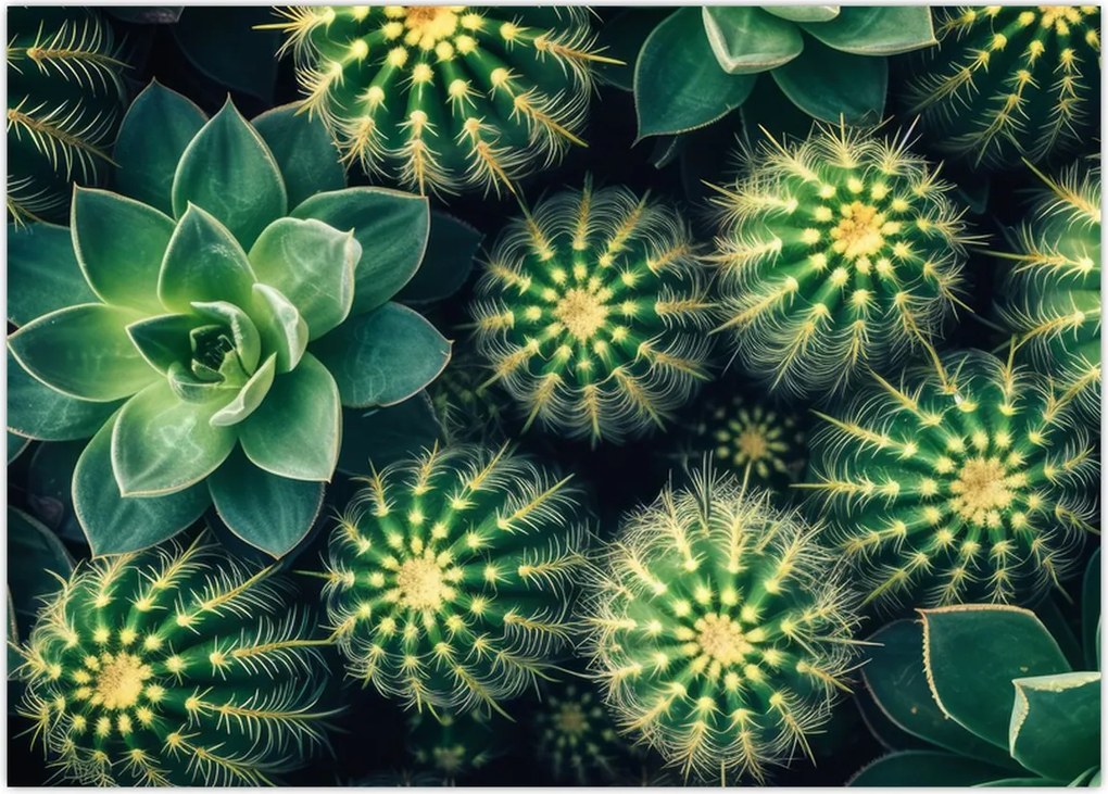 Tablou - Cactuși (70x50 cm)