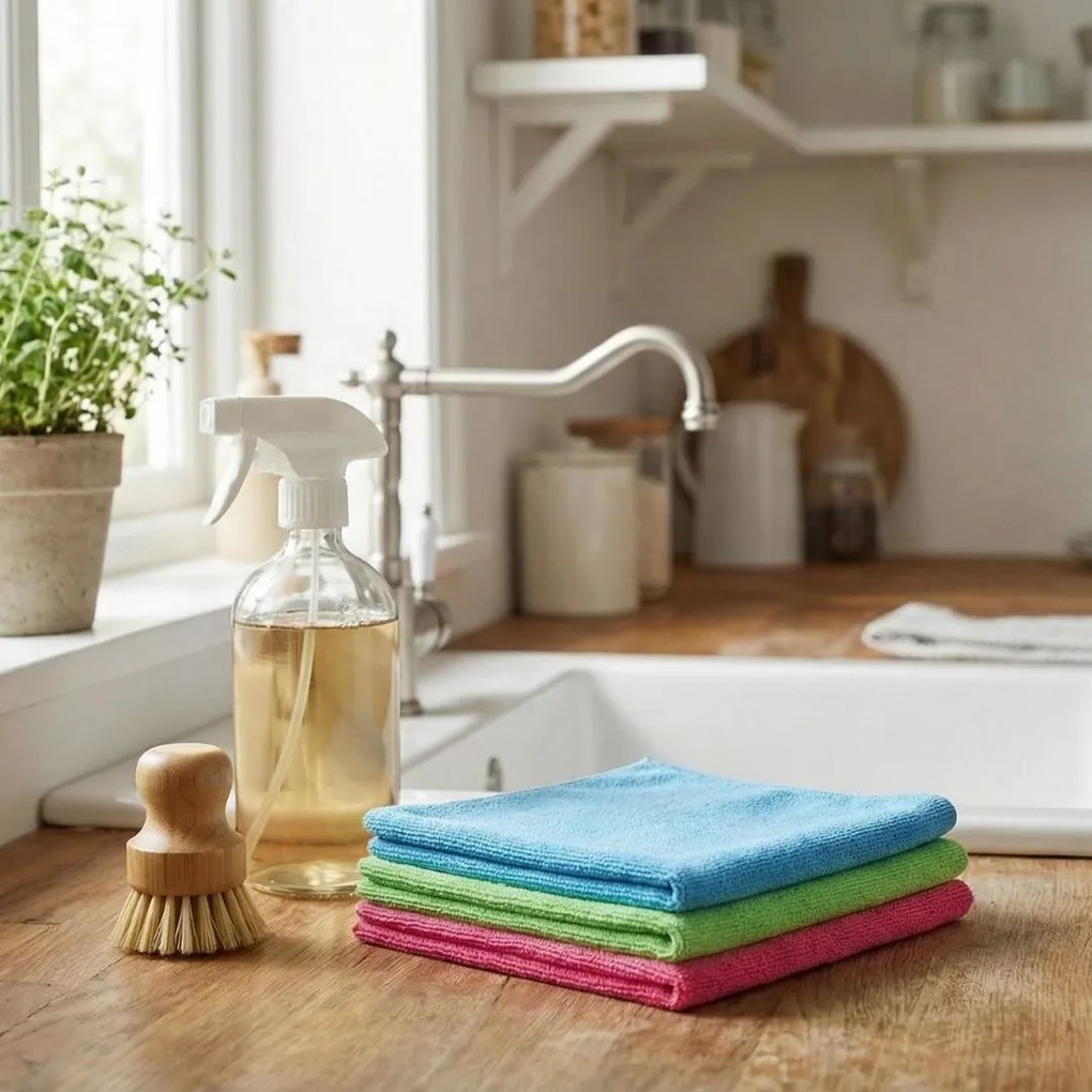 Lavete din microfibră Ultra Clean 30x30 cm – set 3 bucăți, multicolor, curățare eficientă