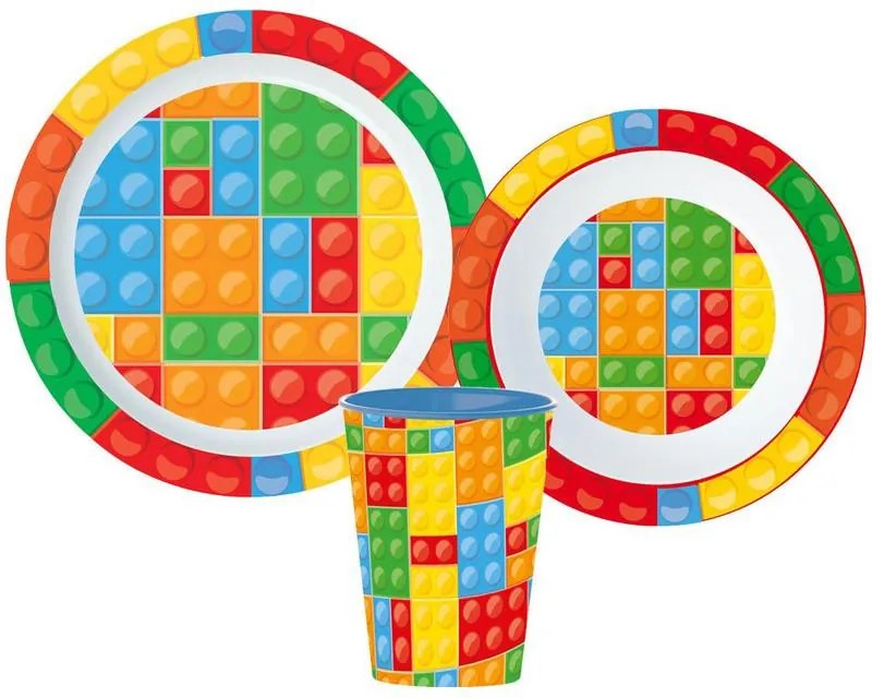 Bricks Set de vase cu model Lego, set de microplastic