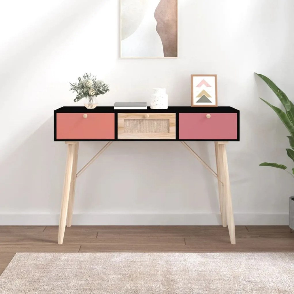 352161 vidaXL Masă consolă cu sertare, 105x30x75 cm, lemn prelucrat