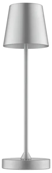 Brilliant - Lampă de birou LED reîncărcabilă, dimabilă, cu control tactil ELORA LED/2,5W/5V 2700K IP44 argintiu