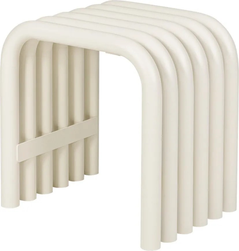 Scaun de grădină bej din metal Nokk – noo.ma