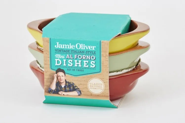 Set vase ceramice pentru cuptor Yellow, Ø 14 cm, Jamie Oliver, 3 piese