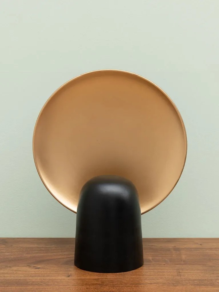 Lampa de masa, aurie, din metal, Goldie