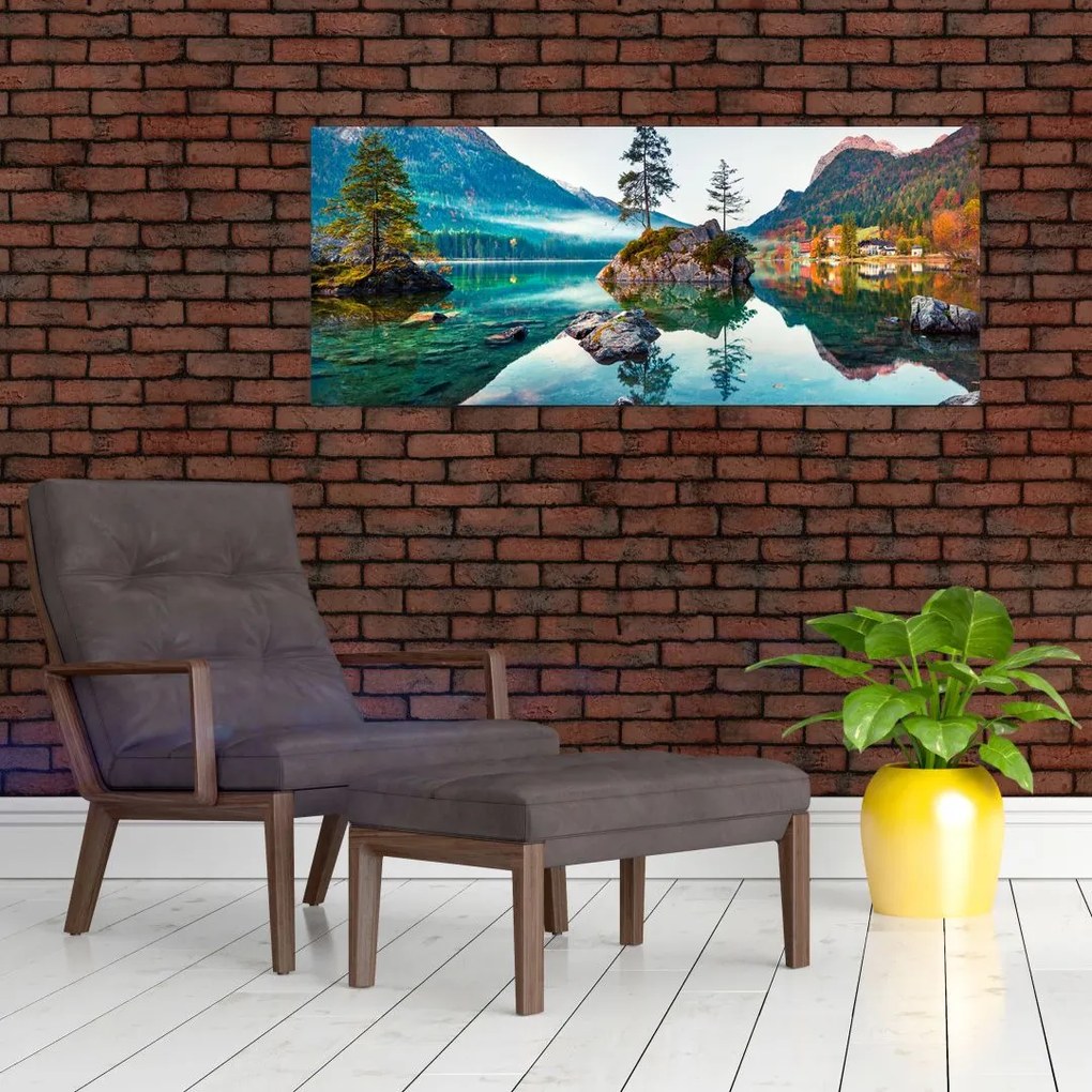 Tablou - Lacul Hintersee, Alpii Bavarezi, Austria (120x50 cm)