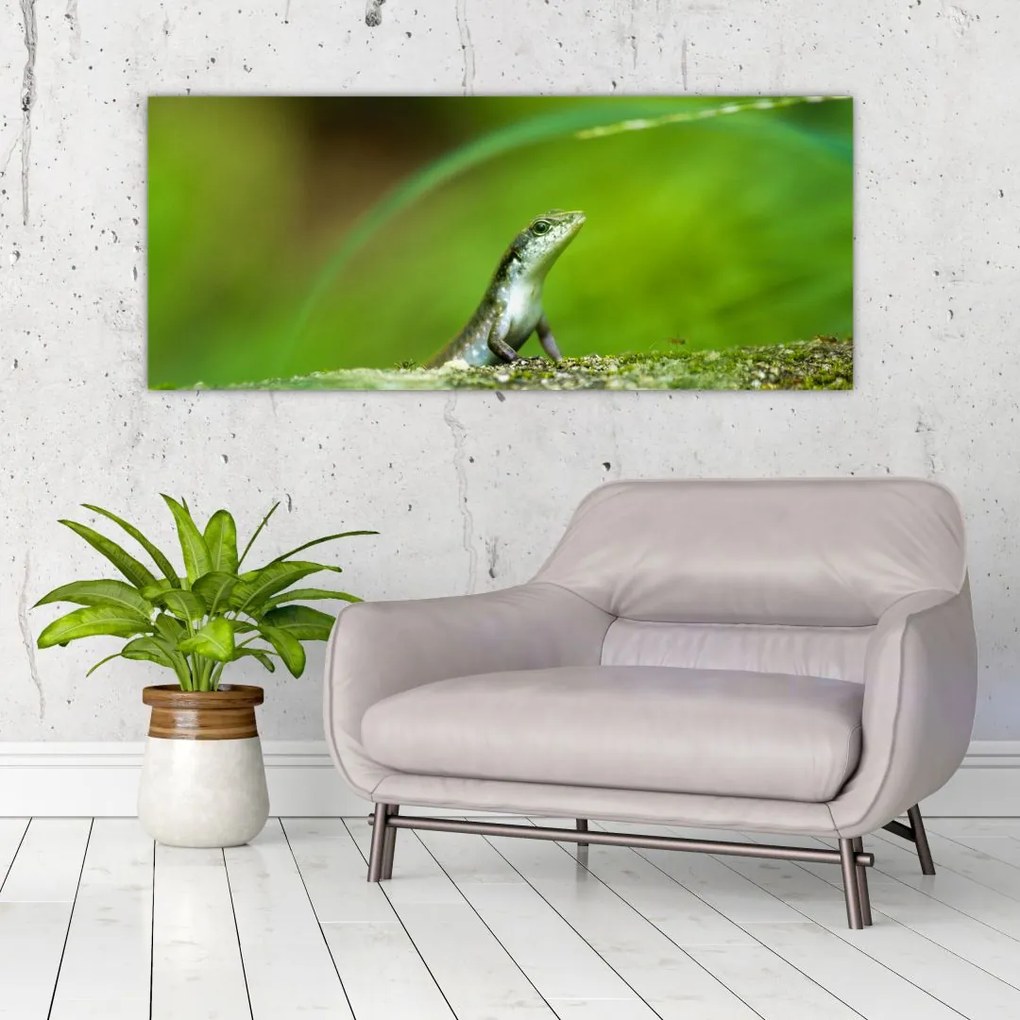 Tablou cu șopârlă (120x50 cm)