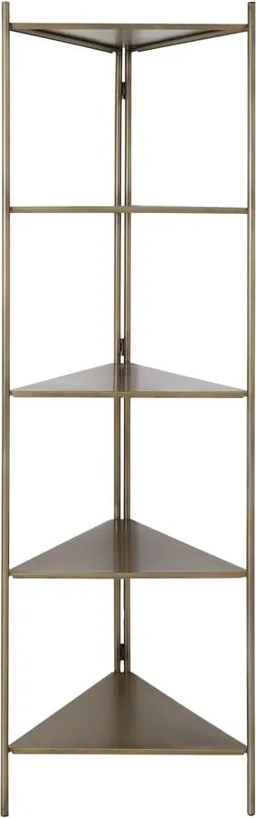 Bibliotecă metalică de culoare aurie 58,5x200 cm Display - Light &amp; Living