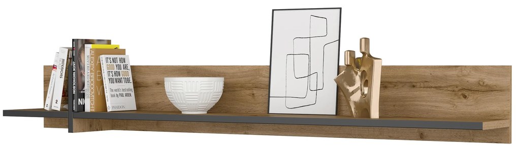 Raft Crossroad N02 (stejar wotan + negru). 1118169