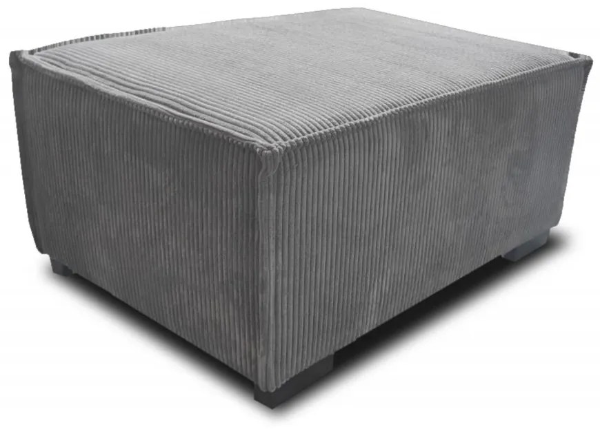 Fotoliu cu taburet SMART SET, gri inchis