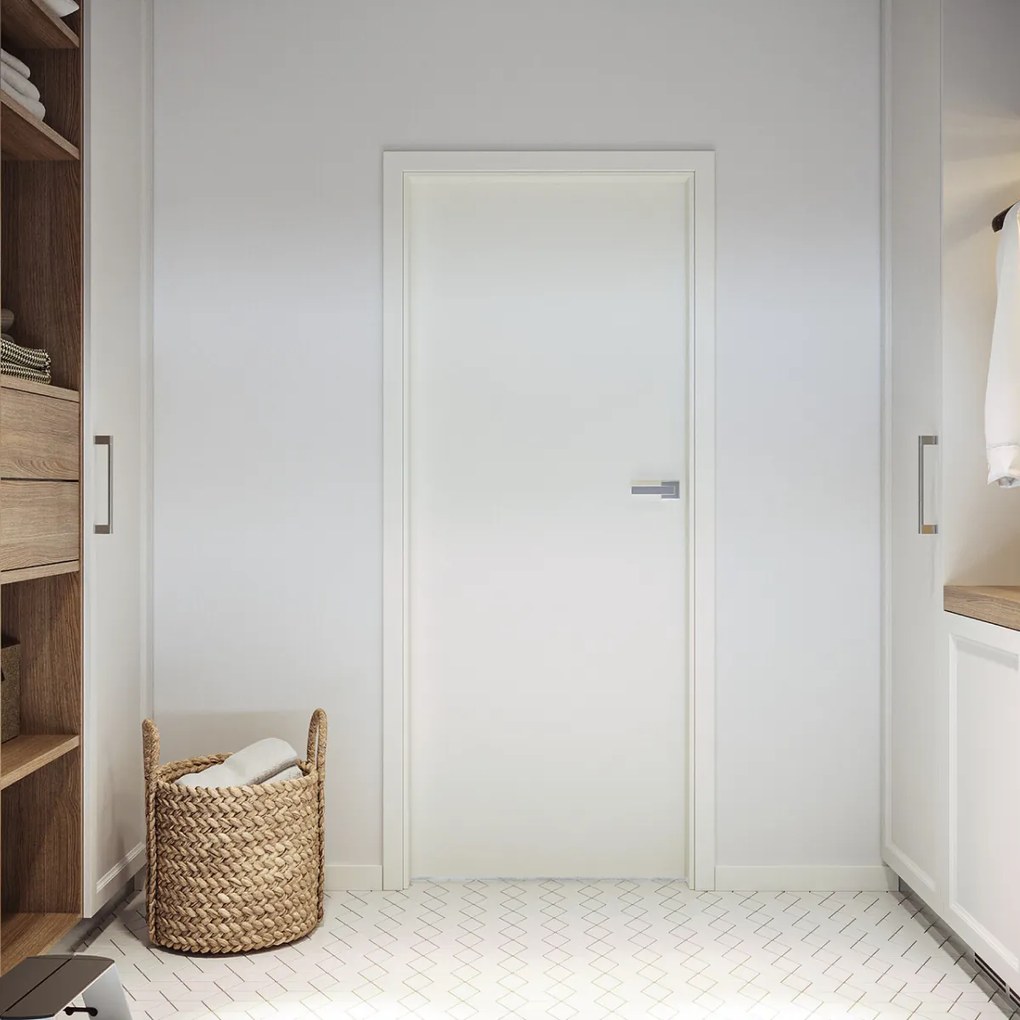 Usa cu toc reglabil HDF PORTA DECOR - ST DR 140-180 mm, Alb