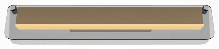 Aplica de perete LED design minimalist Flat, fumuriu