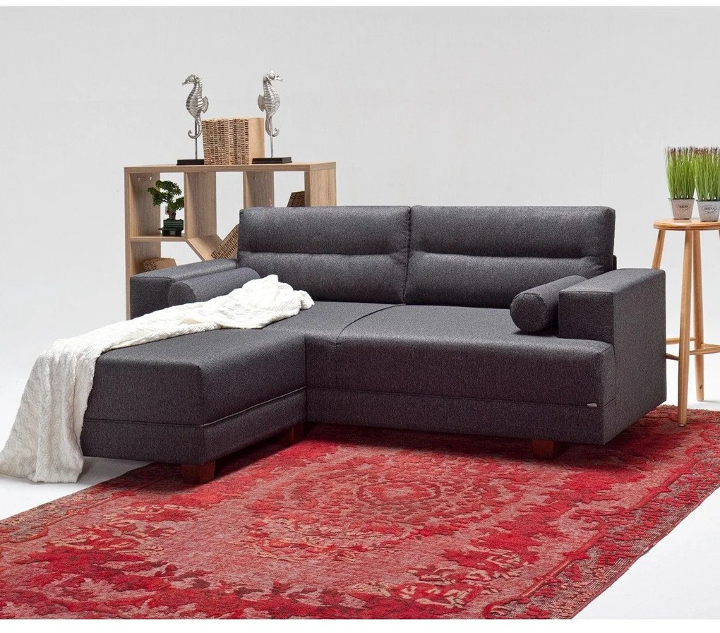 Canapea Fixa cu 3 Locuri si Taburet Oslo, 210 x 85 x 78 cm