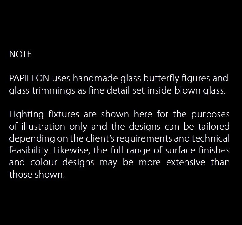 Lustra moderna Vision decorata cu fluturi si Cristal Bohemia Exclusive PAPILLON 02 – CH
