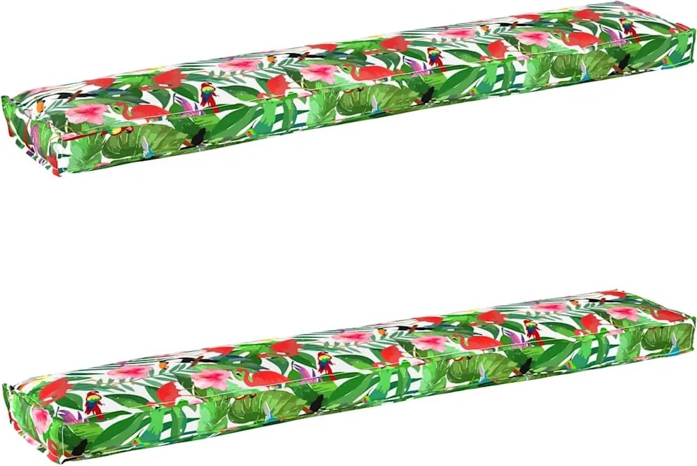 vidaXL Set de perne pentru palet Floral 2 pcs Jungla tropicală