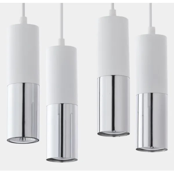 Lustră pe cablu ELIT 4xGU10/10W/230V albă