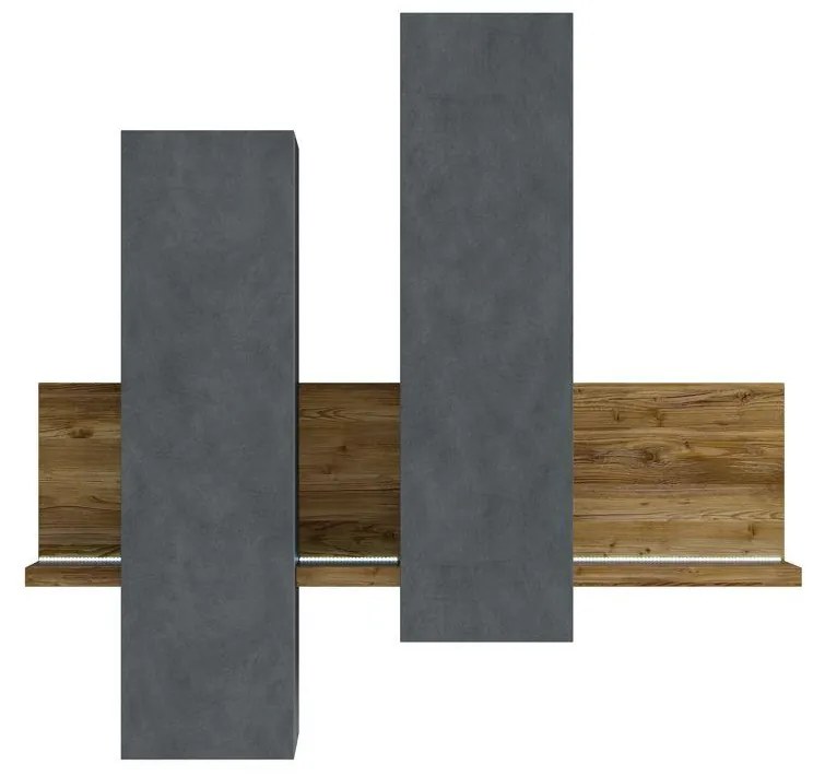 Dulap de perete Bilsby Typ 04 (molid + gri). 1030340