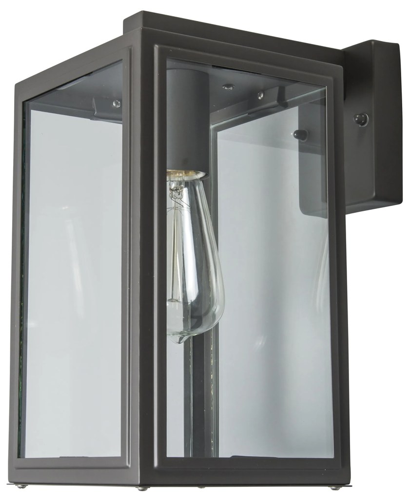 Aplică de perete industrială exterioară gri IP44 - Sutton Down