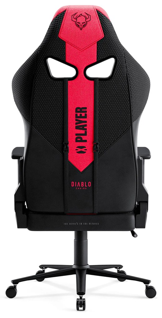 Scaun gaming Diablo X-Player 2.0 din material King Size: Crimson-Antracit