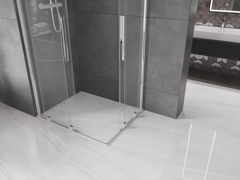 Mexen Velar Duo cabină de duș glisantă 90 x 80 cm, transparent, crom - 871-090-080-02-01