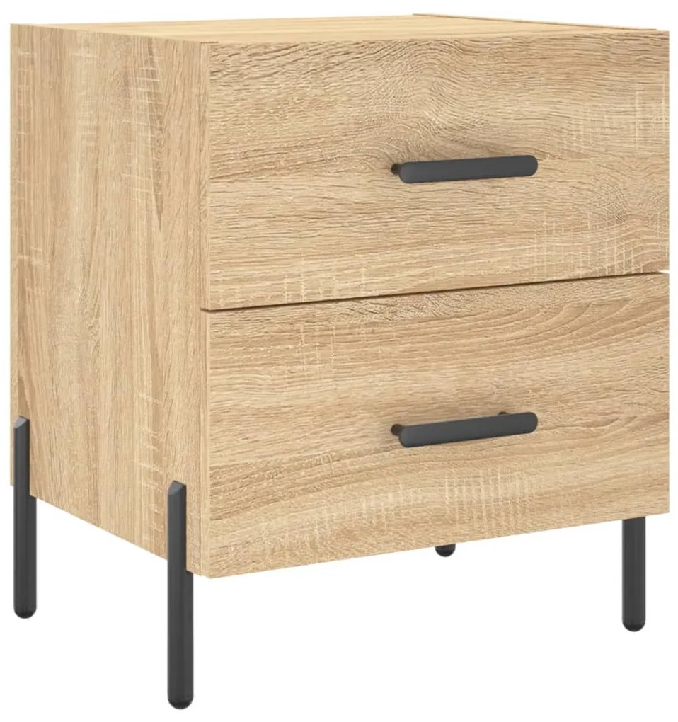 vidaXL Noptieră, stejar sonoma, 40x35x47,5 cm, lemn compozit