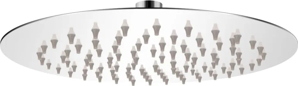 vidaXL Cap de duș rotund tip ploaie, oțel inoxidabil, 20 cm