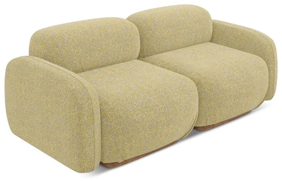 Canapea modulară galbenă 190 cm Ailani – Makamii