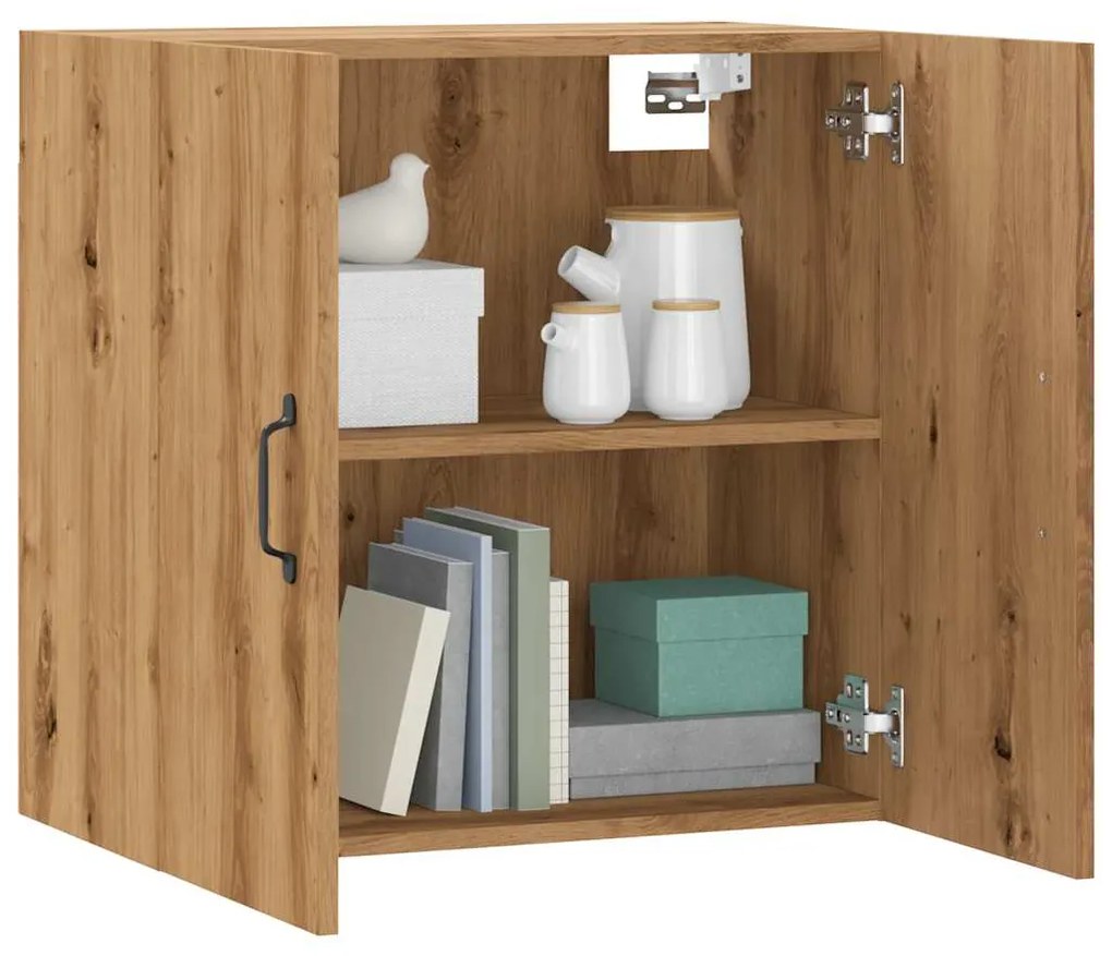 vidaXL Dulap de perete, stejar artizanal, 60x31x60 cm, lemn prelucrat