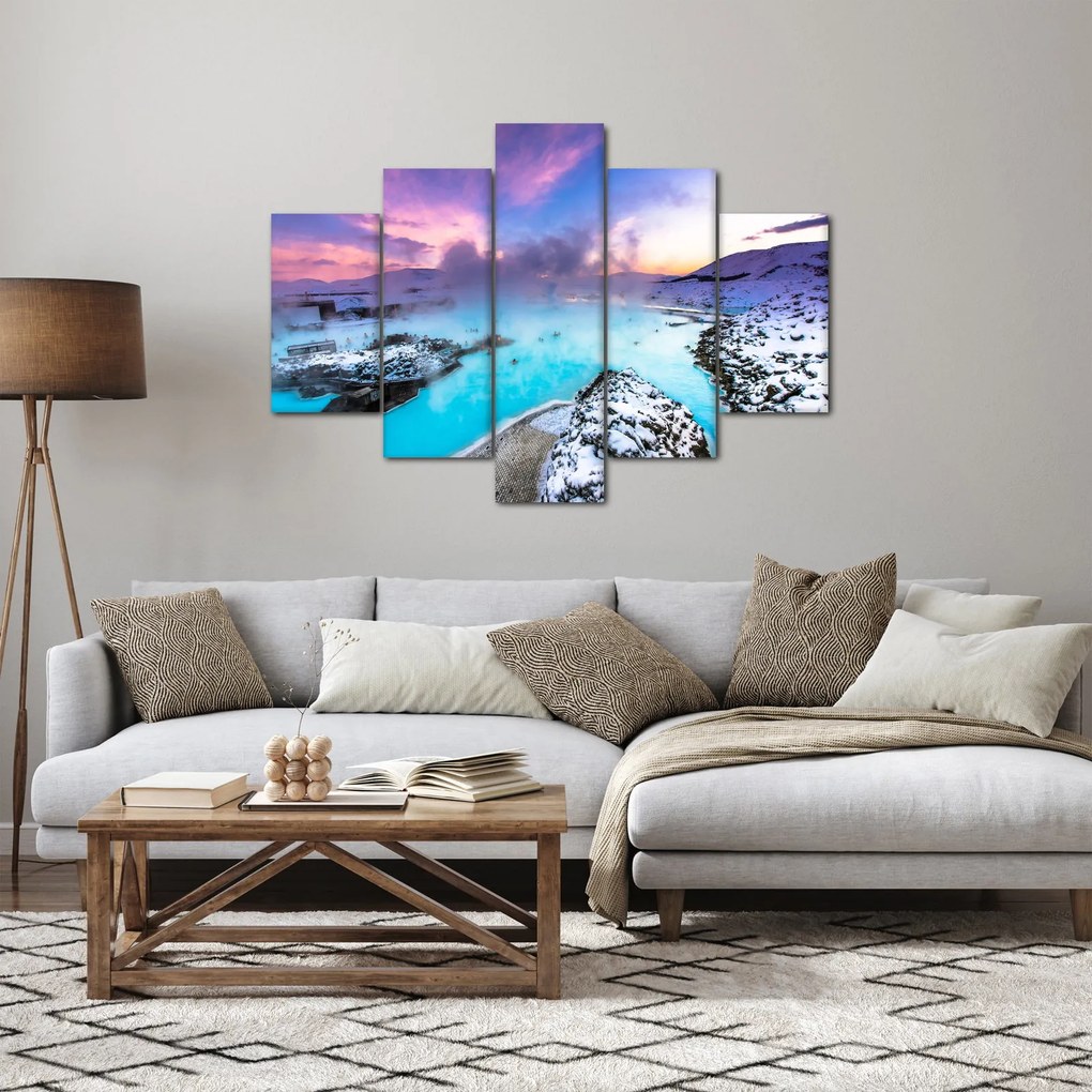 Tablou - Laguna albastră din Islanda (150x105 cm)