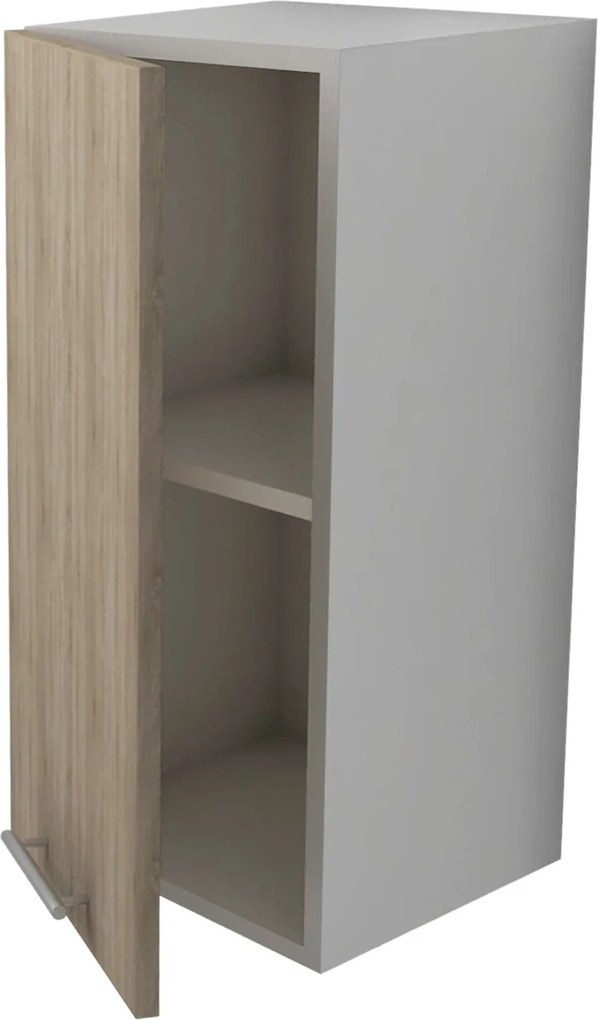 Corp Superior Lecce, 1 Usa, Stejar Sonoma/Alb, 30 x 30 x 65 cm