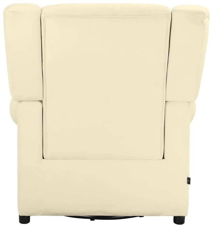 Fotoliu alb balansoar/chesterfield cu tapițerie din catifea Lillyse – Støraa