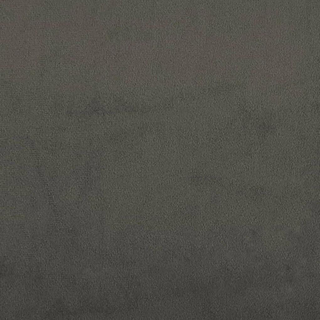 Cadru de pat box spring, gri inchis, 140x200 cm, catifea Morke gra, 25 cm, 140 x 200 cm