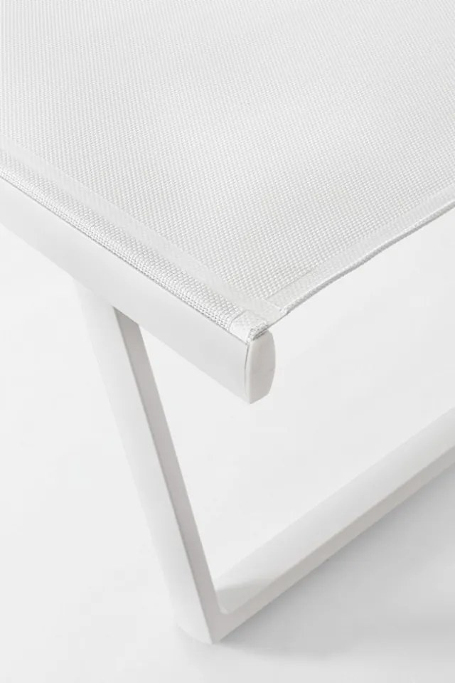 Sezlong cu roti, alb, Taylor, Bizzotto