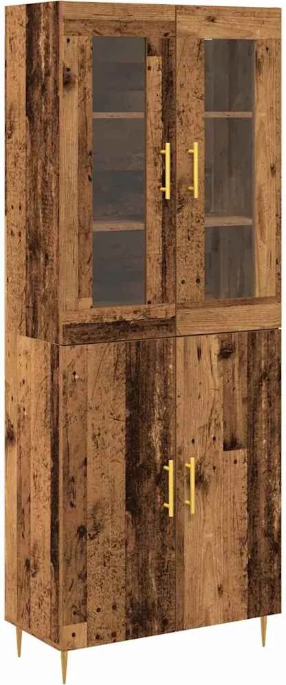 vidaXL Bufet 2 pcs Lemn vechi Lemn compozit