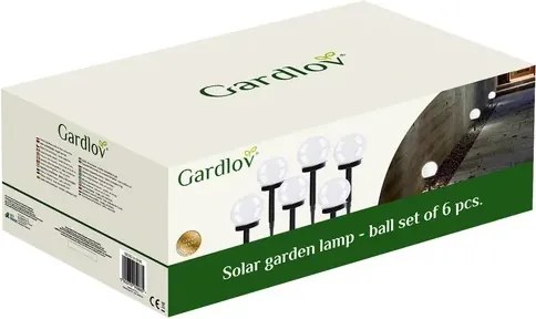 Gardlov Set de lămpi solare de grădină - globuri - 6 buc.