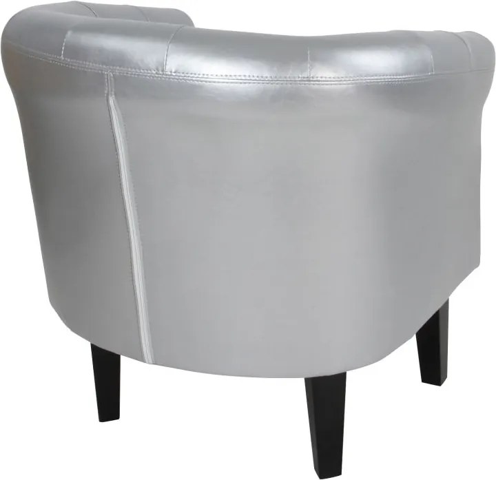 MIADOMODO MIADOMODO Set de fotolii Chesterfield, argintiu