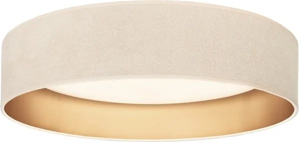 Brilagi-LED Lampă LED dimabilă VELVET SM. VARI 24W/230V 3000–6500K Ø 45 cm crem/auriu+telecomandă