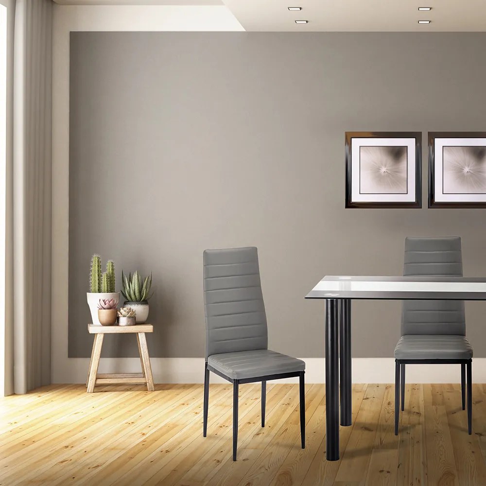 Scaun de masă Tino NOVA în gri-negru