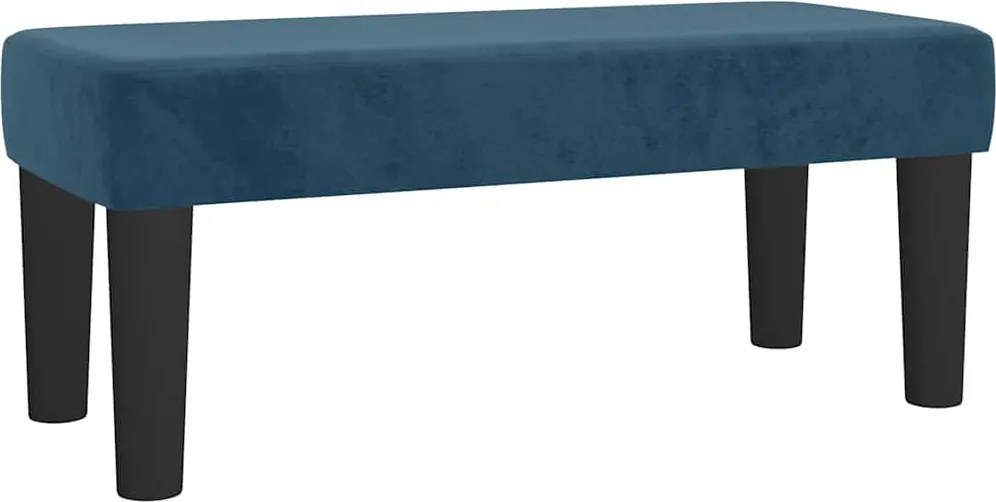 vidaXL Bancă, albastru închis, 70x30x30 cm, catifea