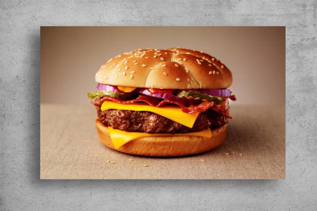 Tablouri Canvas Food - Burger cu cascaval