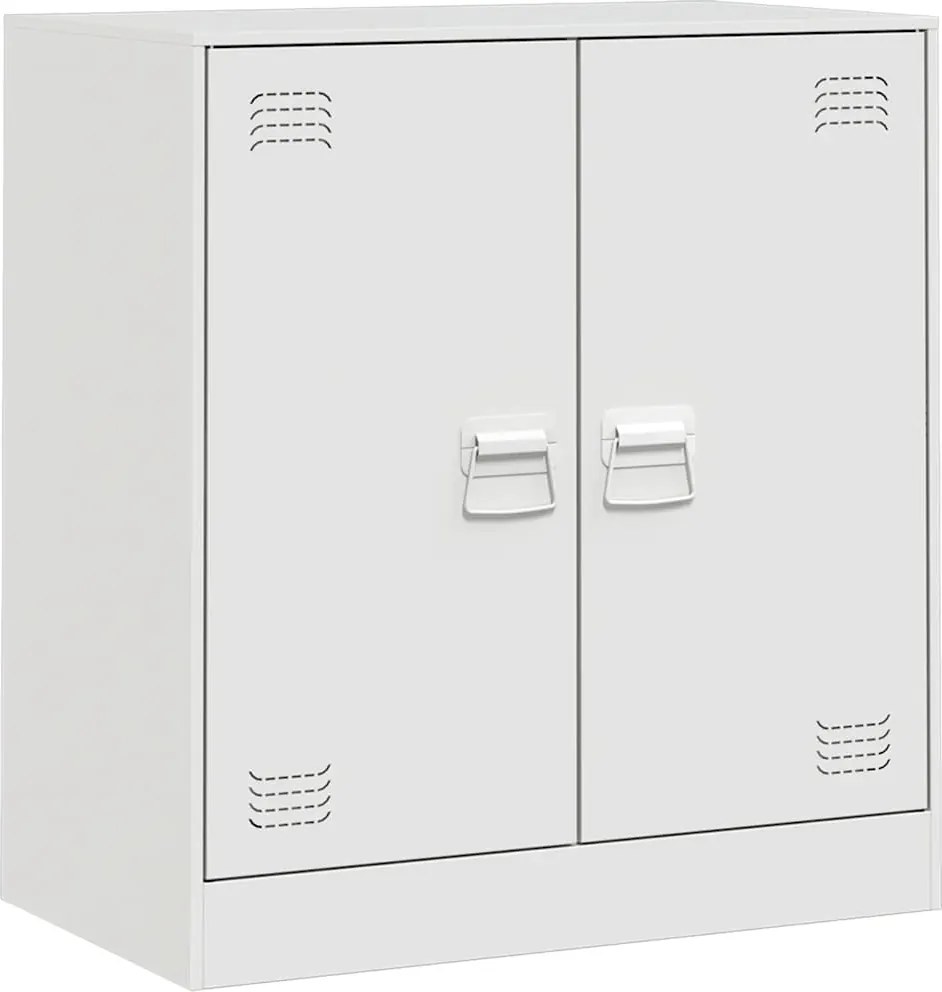 vidaXL Servantă, alb, 67x39x73 cm, oțel