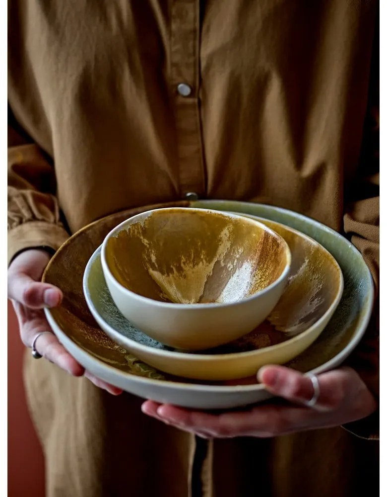 Boluri mici crem 4 buc. din gresie 625 ml Lacey – Bloomingville