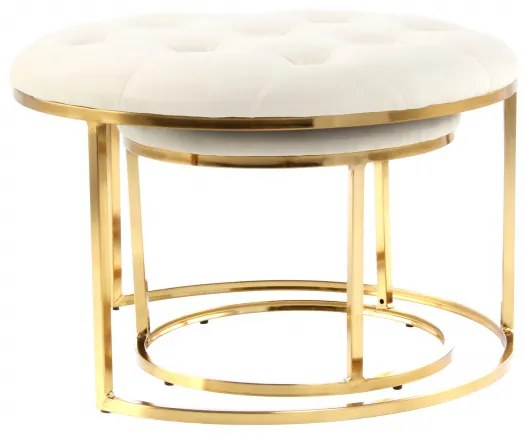 Set 2 tabureti tapitati Becky albi