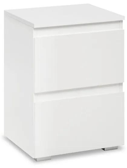 Noptiera Acord, alb, 55 x 40 x 40 cm